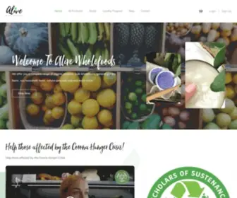 AlivefoodStore.com(Alive Wholefoods) Screenshot