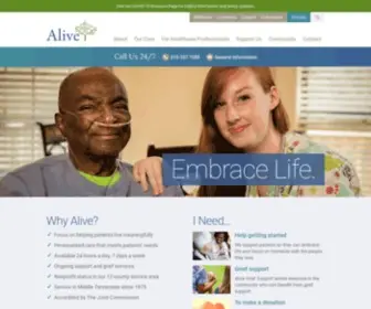 Alivehospice.org(Alive Hospice) Screenshot