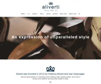 Aliverti.co.za(Handmade Italian shoes) Screenshot