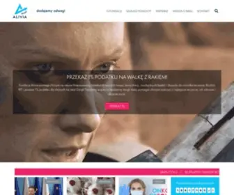 Alivia.org.pl(Fundacja Onkologiczna Alivia) Screenshot