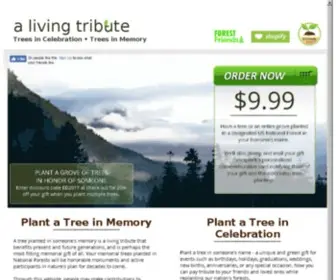 Alivingtribute.org(Plant a Tree Gift) Screenshot