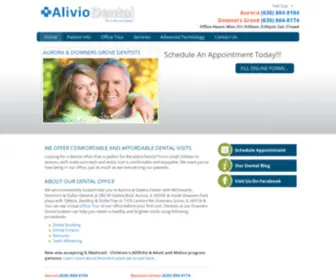 Aliviodentalcare.com(Aurora, IL & Downers Grove Dentists) Screenshot