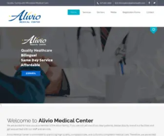 Aliviohealth.com(Quality, Caring and Affordable Medical Care) Screenshot