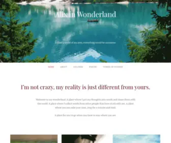 Alixinwonderland.be(Alix in Wonderland) Screenshot