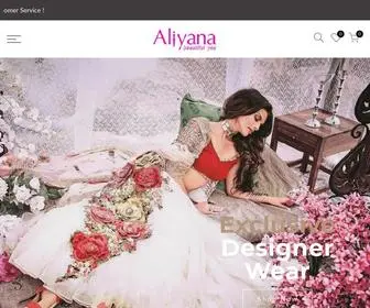 Aliyana.in(Aliyana Designer Wear) Screenshot