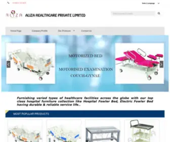 Alizahealthcare.com(ALIZA HEALTHCARE PVT LTD) Screenshot