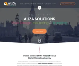 Alizasolutions.com(Digital Marketing Service & Social Media Marekting Agency) Screenshot