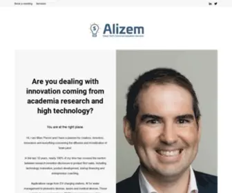 Alizem.com(Deep Tech Commercialization Services) Screenshot