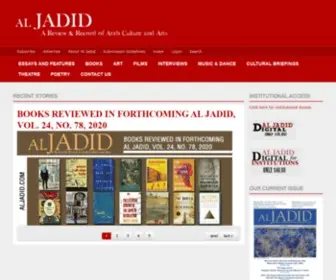 Aljadid.com(Al Jadid) Screenshot