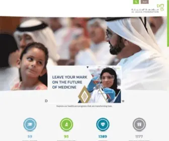 Aljalilafoundation.ae(Al Jalila Foundation) Screenshot