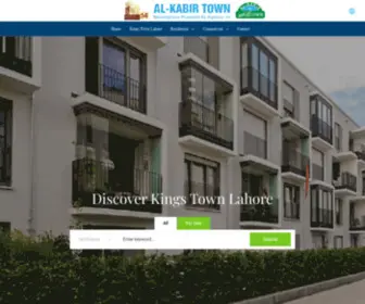 Alkabirtownlahore.com(Kings Town Lahore) Screenshot