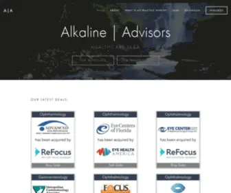 Alkalineadvisors.com(Healthcare M&A) Screenshot