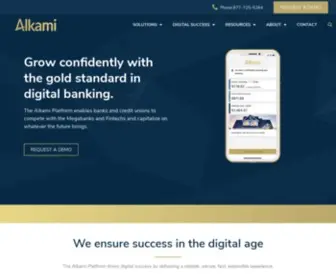 Alkami.com(Digital Banking Solutions for Banks and Credit Unions) Screenshot