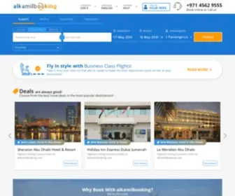 Alkamilbooking.com(Book Flight Tickets) Screenshot