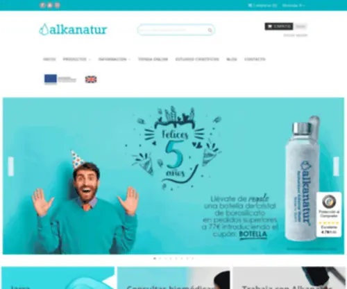 Alkanatur.com(Agua alcalina ionizada) Screenshot
