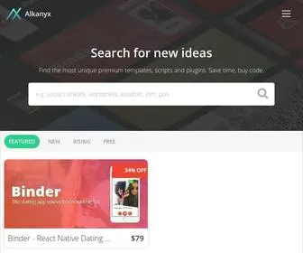 Alkanyx.com(Buy app templates) Screenshot