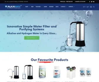 Alkaway.com.au(The Alkaline Water and Hydrogen Specialists) Screenshot