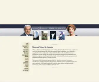Alkek.org(Albert & Margaret Alkek Foundation) Screenshot