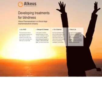 Alkeuspharma.com(Alkeus Pharmaceuticals) Screenshot