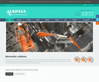 Alkimax.net(ALQUILER Y VENTA DE MAQUINARIA EN BIZKAIA) Screenshot