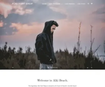 Alkisurfshop.com(Alki Surf Shop is the legendary home of Genuine Alki Brand clothing) Screenshot