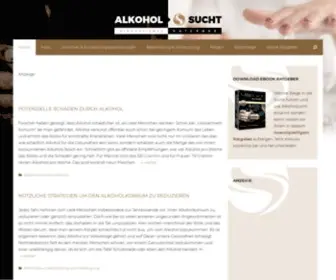 Alkoholsucht.eu(Ihr Ratgeber zum Thema Alkoholsucht) Screenshot