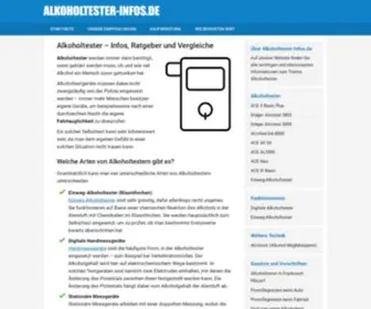 Alkoholtester-Infos.de(Infos, Ratgeber und Vergleiche) Screenshot