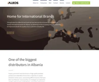 Alkosgroup.al(Home for Interantional Brands) Screenshot