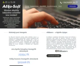 Alkosoft.hu(Alko-Soft Főoldal) Screenshot