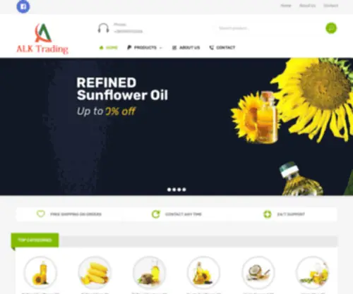 Alktrading.com(Refined Sunflower Oil) Screenshot