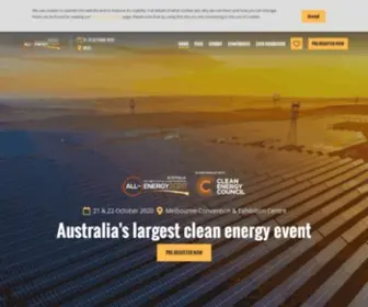 ALL-Energy.com.au(All Energy Australia) Screenshot
