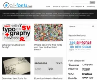ALL-Fonts.com(The best free fonts) Screenshot
