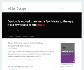 ALL-For-Design.com(Blog Web Design) Screenshot