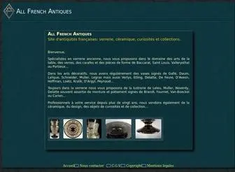 ALL-French-Antiques.com(Site d'antiquités françaises) Screenshot