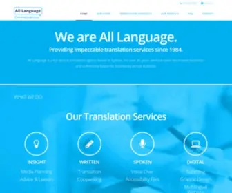 ALL-Language.com.au(All Language) Screenshot