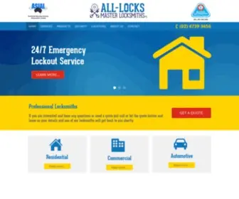 ALL-Locks.com.au(All-Locks Master Locksmiths Pty Ltd) Screenshot