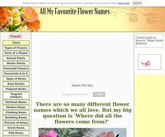 ALL-MY-Favourite-Flower-Names.com(Flower Names Identify Each Unique Plant) Screenshot