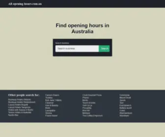 ALL-Opening-Hours.com.au(Success) Screenshot
