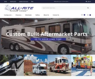 ALL-Rite.com(Custom RV & Limousine Parts) Screenshot