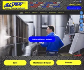 ALL-Spray.com(Industrial Pressure Washer Sales l Swanton) Screenshot