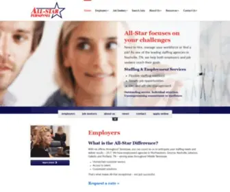 ALL-Starpersonnel.com(Staffing Agencies Nashville TN) Screenshot