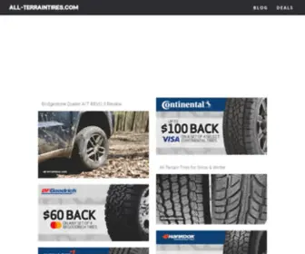 ALL-Terraintires.com(All-Terrain Tire Reviews, Deals, News &amp; Information) Screenshot