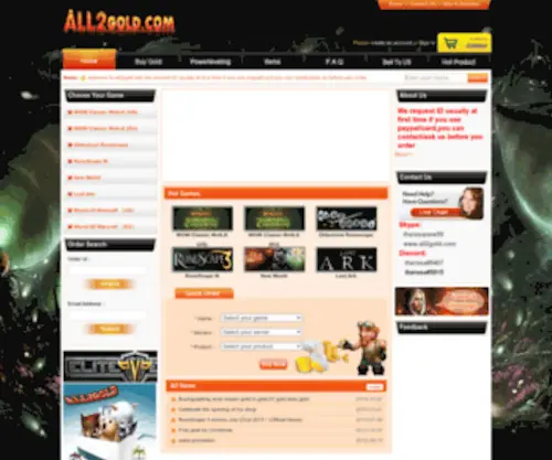 ALL2Gold.com(RS Money) Screenshot