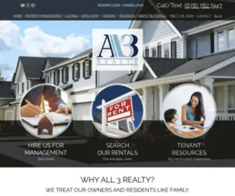 ALL3Realty.com(Atlanta Property Management) Screenshot