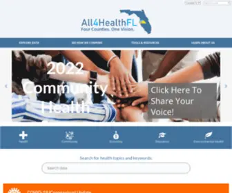 ALL4Healthfl.org(All4Health Florida) Screenshot