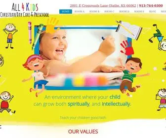 ALL4Kidschristiandaycare.com(All 4 Kids Christian Day Care & Preschool) Screenshot