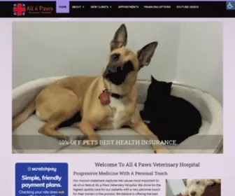 ALL4Pawsvet.com(Veterinary in Suisun City) Screenshot