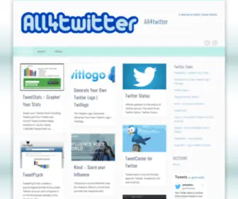 ALL4Twitter.com(All4Twitter The best selection of twitter related utilities) Screenshot