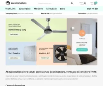 ALL4Ventilation.ro(Sisteme de ventilatie si climatizare) Screenshot