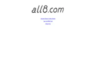 ALL8.com(A Square Dance Caller Notes by Richard Reel) Screenshot
